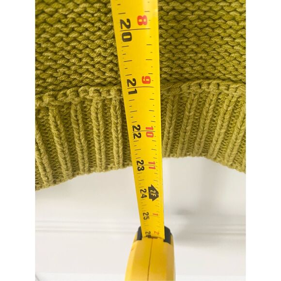 Habitat: Clothes  to Live In Green Knit Long Sleeve Sweater Sz M - Picture 6 of 14